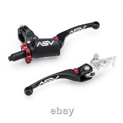 ASV F4 Quad ATV Lever Set PRO PACK Black Long Yamaha Banshee 350 1987 2006