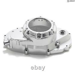 Aluminum CNC Lock Up Clutch Cover For Yamaha Banshee 350 clear window Dipstick