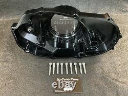 BILLET MacDaddy Racing Clear Aluminum Clutch Cover for Yamaha Banshee (Black)