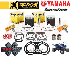 BPRATV Yamaha Banshee 66mm 370 Cylinder Pro X Pistons Gasket Top End Rebuild Kit