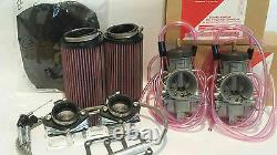 Banshee 350 35mm 35 Keihin PWK Dual Carb Carbs Kit Complete Intake Filters Boots