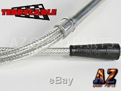 Banshee 350 Terry Steel Braided Dual Thumb Throttle Cable PWK PJ Carbs 28-39mm