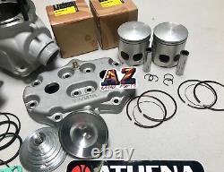 Banshee Athena 370c 66 Complete Big Bore Cylinders Wiseco Pistons Crank Head Kit