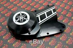 Billet aluminum BLACK Yamaha Banshee stator sprocket cover with trans support