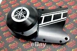 Billet aluminum BLACK Yamaha Banshee stator sprocket cover with trans support