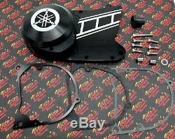 Billet aluminum BLACK Yamaha Banshee stator sprocket cover with trans support