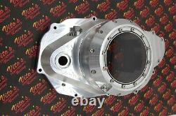 Billet aluminum Yamaha Banshee lock up CLUTCH COVER with clear window + dipstick