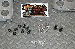 Black Heel Guards footrest Yamaha Banshee left right nerf bars plastics BOLT KIT