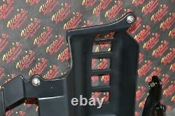 Black Heel Guards footrest Yamaha Banshee left right nerf bars plastics BOLT KIT