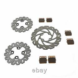 Brake Rotors & Brake Pads Yamaha Banshee YFZ 350 1990-2006 Front & Rear RipTide