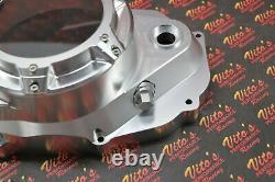 CLUTCH COVER + LOCK UP KIT Billet aluminum Yamaha Banshee clear window SILVER