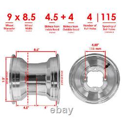 Caltric Rear Wheel Rims For Yamaha Banshee 350 YFZ350 1987-2006