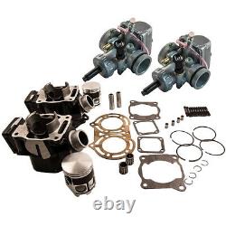 Carburetor & Cylinder Piston Gasket Top End Kit For Yamaha Banshee YFZ350 87-06