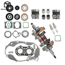 Crank Pistons Gaskets Seals Rebuild Kit Fit for 1987-2006 Yamaha Banshee 350