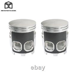 Crank Pistons Gaskets Seals Rebuild Kit Fit for 1987-2006 Yamaha Banshee 350