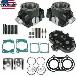 Cylinder Head Piston Gasket Top End Kit for Yamaha Banshee 350 1987-2006 ATV