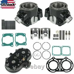 Cylinder Head Piston Gasket Top End Kit for Yamaha Banshee 350 1987-2006 ATV