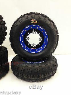 DWT G3 Beadlock Rims GBC XC Master Tires Front/Rear XC Kit Yamaha Banshee YFZ450