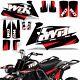 Decal Graphic Kit Yamaha Banshee 350 Atv Quad Decal Wrap Parts Deco 87-05 Wd Red