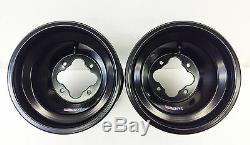 Dwt Black A5 10 4+1 Front 9 Rear Wheels Rims Yamaha Yfz450 Banshee Raptor 700