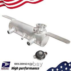 For YAMAHA Banshee Aluminum Radiator Drag Water Tank Coolant Overflow Bottle
