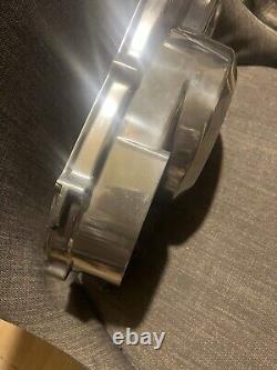 Freshly polished Yamaha Banshee Clutch Cover 1987-2006 mirror chrome shine