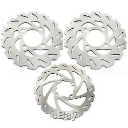 Front & Rear Brake Disc Rotors & Pads for Yamaha Banshee 350 YFZ 350 1990-2006