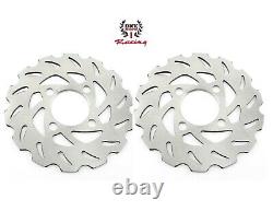 Front Rear Racing Brake Disc Rotors & Pads for Yamaha Banshee 350 YFZ350 90-06
