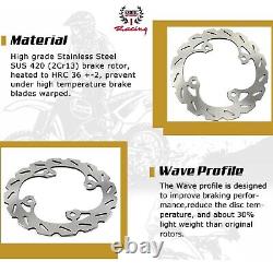 Front Rear Racing Brake Disc Rotors & Pads for Yamaha Banshee 350 YFZ350 90-06