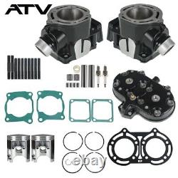 GENRICS Cylinder Head Piston Gasket Top End Kit for Yamaha 2GU-11311-00-00