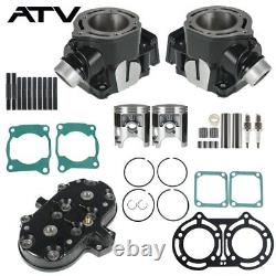 GENRICS Cylinder Head Piston Gasket Top End Kit for Yamaha 2GU-11311-00-00