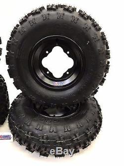 Gbc XC Master Tires + Dwt A5 Black Rims Front/rear Yamaha Yfz450 Banshee Raptor