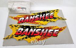 Genuine Yamaha 1997 YFZ350 Banshee OEM Rear Fender Graphic Set Decals NOS New