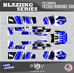 Graphics Kit for YAMAHA Banshee 350 Graphics Kit 16 MIL Blazing Blue