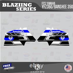 Graphics Kit for YAMAHA Banshee 350 Graphics Kit 16 MIL Blazing Blue