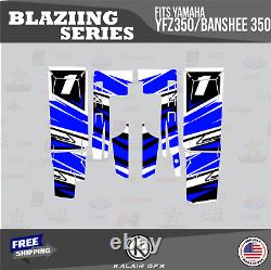 Graphics Kit for YAMAHA Banshee 350 Graphics Kit 16 MIL Blazing Blue