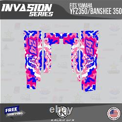 Graphics Kit for YAMAHA Banshee 350 Graphics Kit 16 MIL Invasion Series- Pink