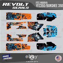 Graphics Kit for YAMAHA Banshee 350 Graphics Kit 16 MIL Revolt Orange