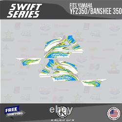 Graphics Kit for YAMAHA Banshee 350 Graphics Kit 16 MIL SWIFT-Cyan