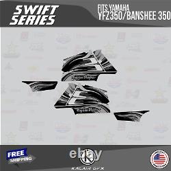 Graphics Kit for YAMAHA Banshee 350 Graphics Kit 16 MIL SWIFT-Smoke
