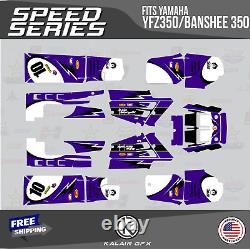 Graphics Kit for YAMAHA Banshee 350 Graphics Kit 16 MIL Speed Purple