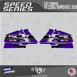 Graphics Kit for YAMAHA Banshee 350 Graphics Kit 16 MIL Speed Purple