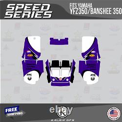 Graphics Kit for YAMAHA Banshee 350 Graphics Kit 16 MIL Speed Purple