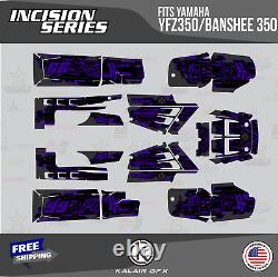 Graphics Kit for Yamaha YFZ350 Banshee 350-16 MIL Incision Purple