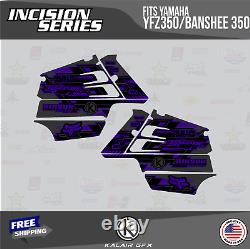 Graphics Kit for Yamaha YFZ350 Banshee 350-16 MIL Incision Purple