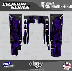 Graphics Kit for Yamaha YFZ350 Banshee 350-16 MIL Incision Purple
