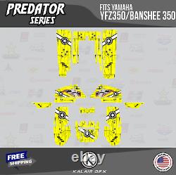 Graphics Kit for Yamaha YFZ350 Banshee 350-16 MIL Predator Yellow