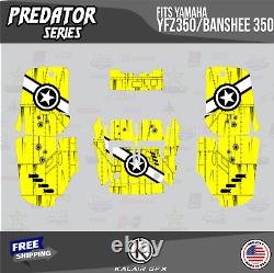 Graphics Kit for Yamaha YFZ350 Banshee 350-16 MIL Predator Yellow