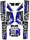 Graphics For Yamaha Banshee Blue Black Retro Decals Stickers