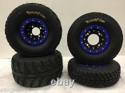 Hiper CF1 Beadlock Wheels Speedracer Street Tires Front/Rear Kit Yamaha Banshee